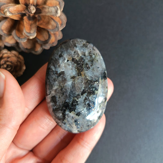 Lavikite, Palm Stone, Oval shape, 60x40x14 mm, 54.7g [PALM-R02]