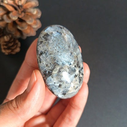 Lavikite, Palm Stone, Oval shape, 59x39x16 mm, 54.1g [PALM-S05]