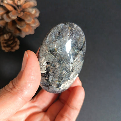 Lavikite, Palm Stone, Oval shape, 60x40x16 mm, 57.6g [PALM-S07]