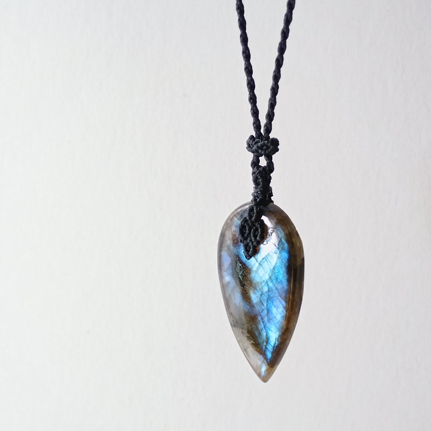 Labradorite Macrame Necklace - SOLD