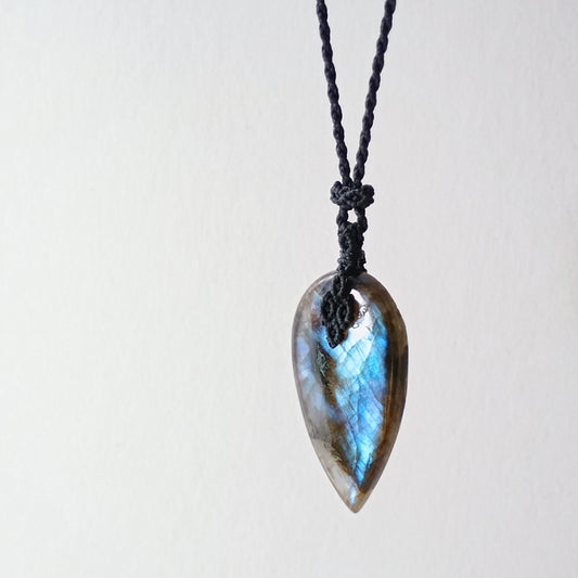 Labradorite Macrame Necklace - SOLD