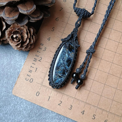 Pietersite Macrame Necklace