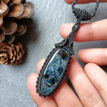 Pietersite Macrame Necklace