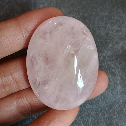 Rose Quartz Macrame Necklace | Pendant size approx 6cm