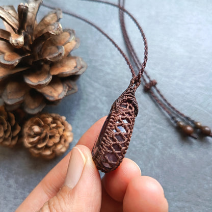 Ametrine Macrame Necklace | Pendant size approx 4 cm