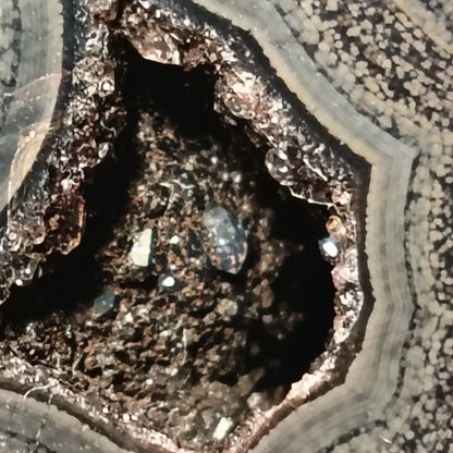 Macrame wrapped stone - Agate | The Eye - Finished size 6.8cm